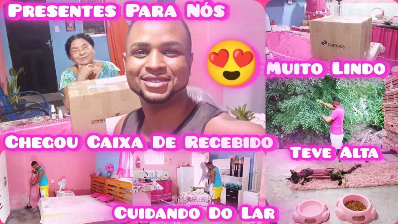 CHEGOU UMA CAIXA DE RECEBIDOS/PRESENTES LINDOS/ELA TEVE ALTA DO HOSPITAL/CUIDEI DELA/LIMPEZA NO LAR
