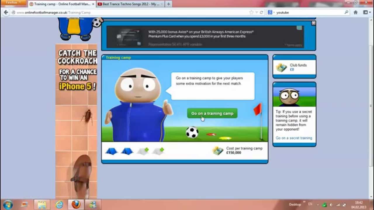 Online Football Manager Gameplay