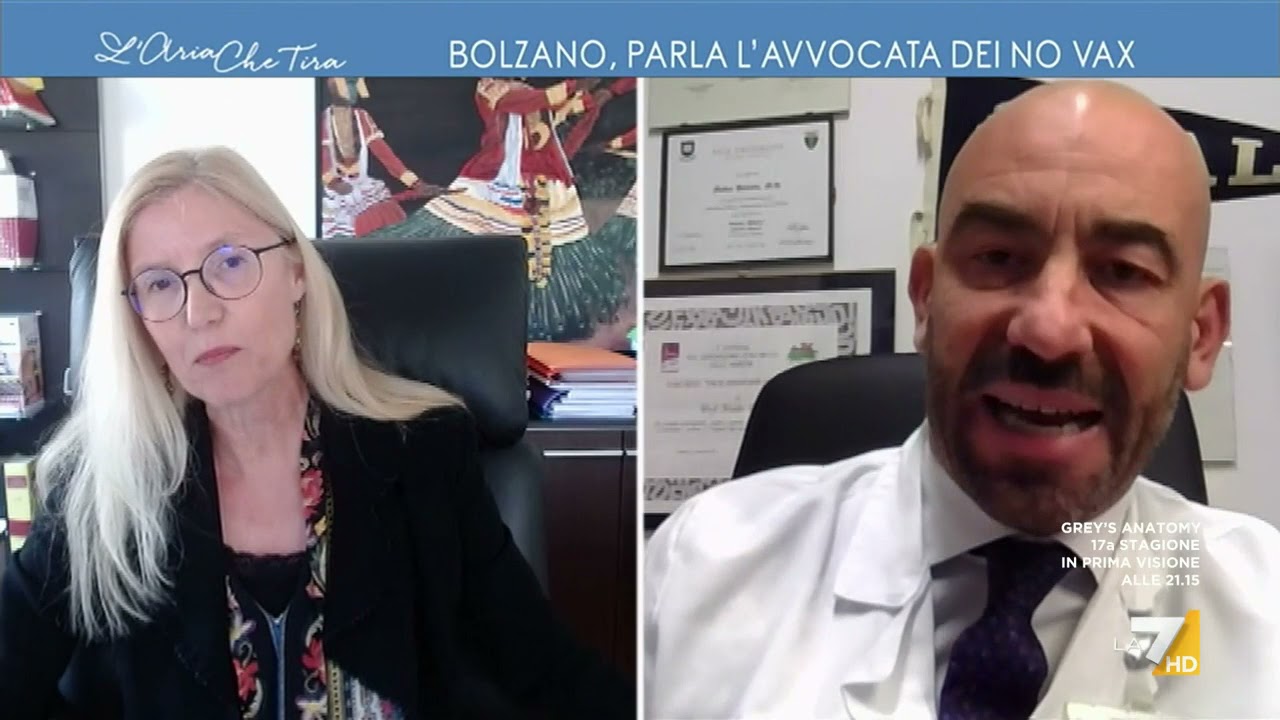Scontro tra l'avvocatessa Renate Holzeisen e Matteo Bassetti: 