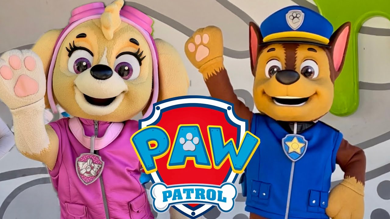 [4K] PARQUE DE ATRACCIONES DE MADRID - PATRULLA CANINA EN ACCION!!!