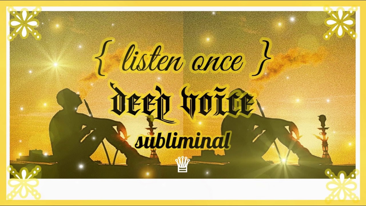 𝐋𝐎𝐖 𝐁𝐀𝐒𝐒; deep voice subliminal ✧ 𝙡𝙞𝙨𝙩𝙚𝙣 𝙤𝙣𝙘𝙚, 𝙧𝙖𝙞𝙣 𝙫𝙚𝙧. &bull;̩̩͙  𝒬𝒮