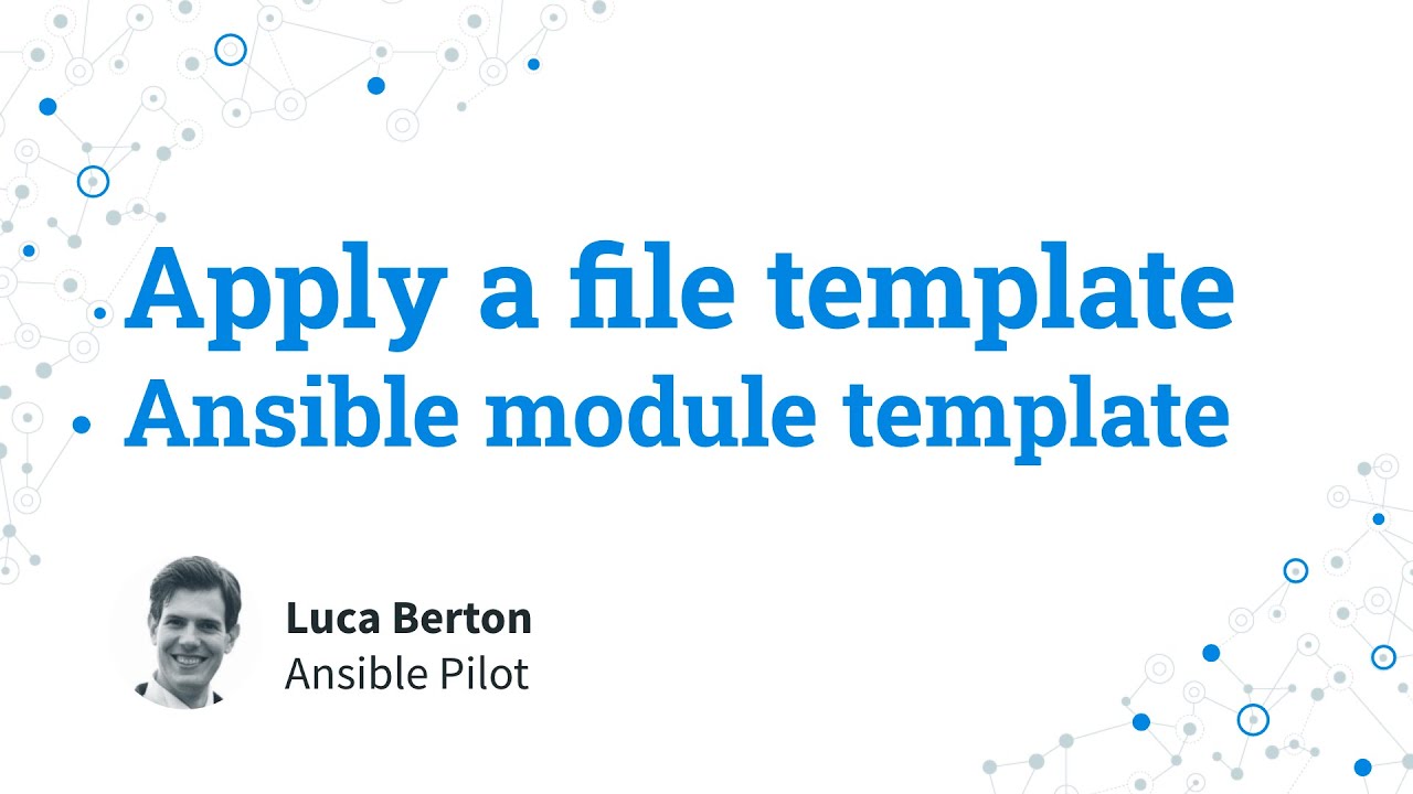 HTML placeholder - apply a file template - Ansible module template