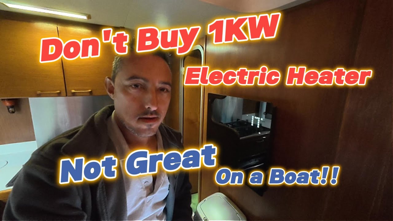Boat HEATER install Chaos! Plus our BATTLE to STOP a 50&rdquo; TV FLYING Overboard Our Princess 415 BOAT!