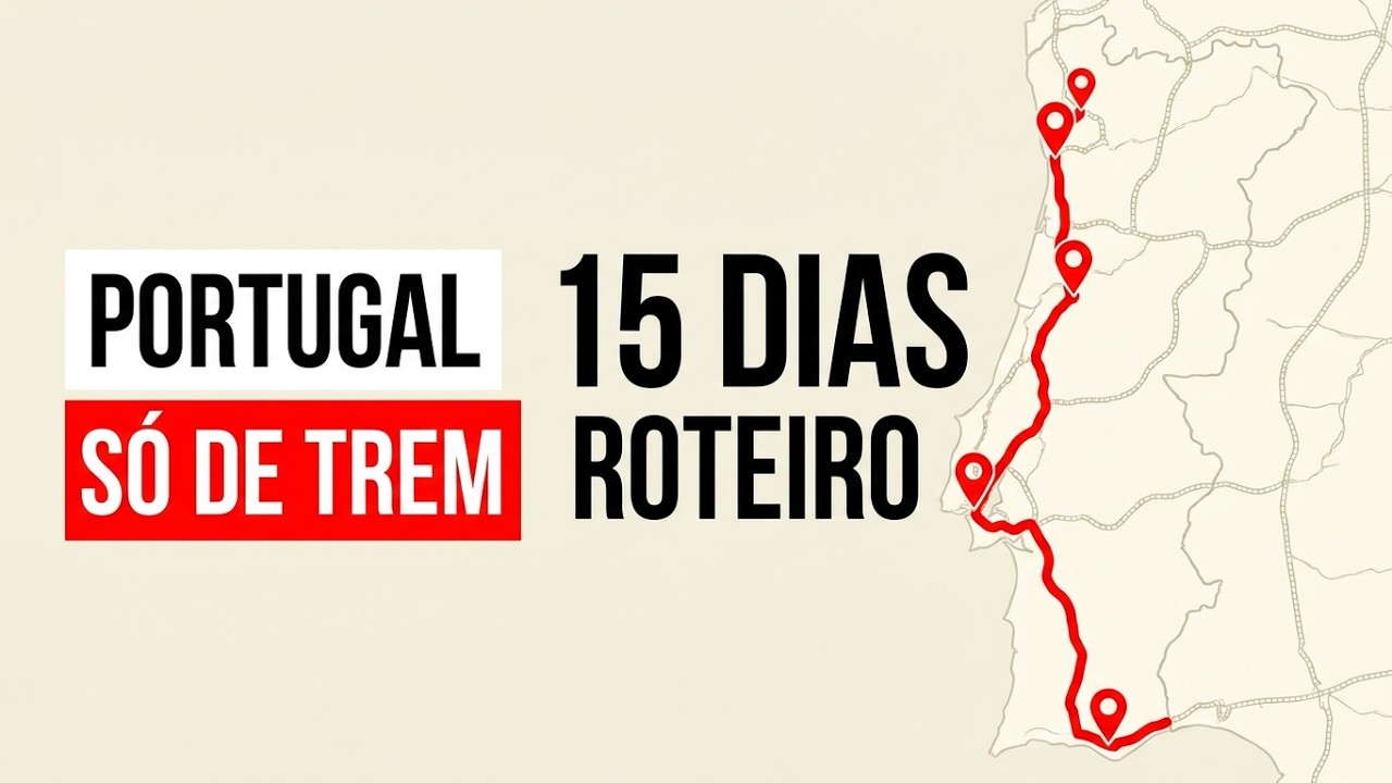 Dá para conhecer Portugal SÓ DE TREM? (Montamos o Roteiro!)