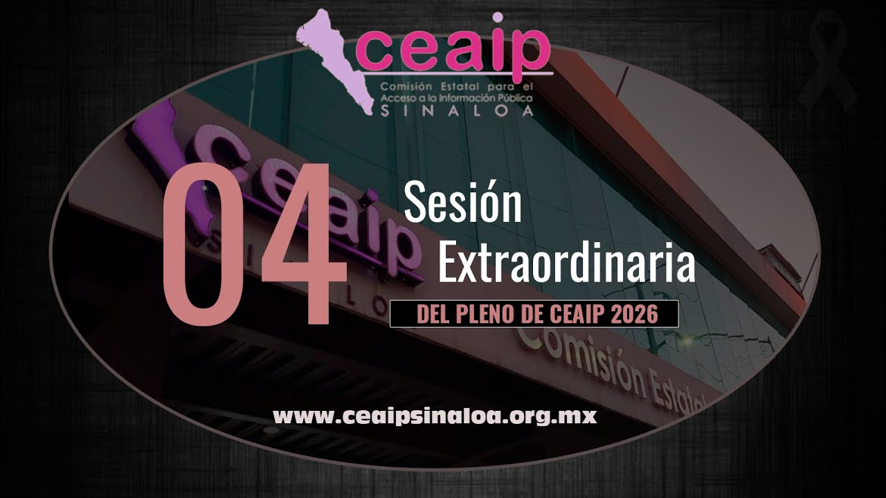 Sesión Extraordinaria del Pleno CEAIP 04/26