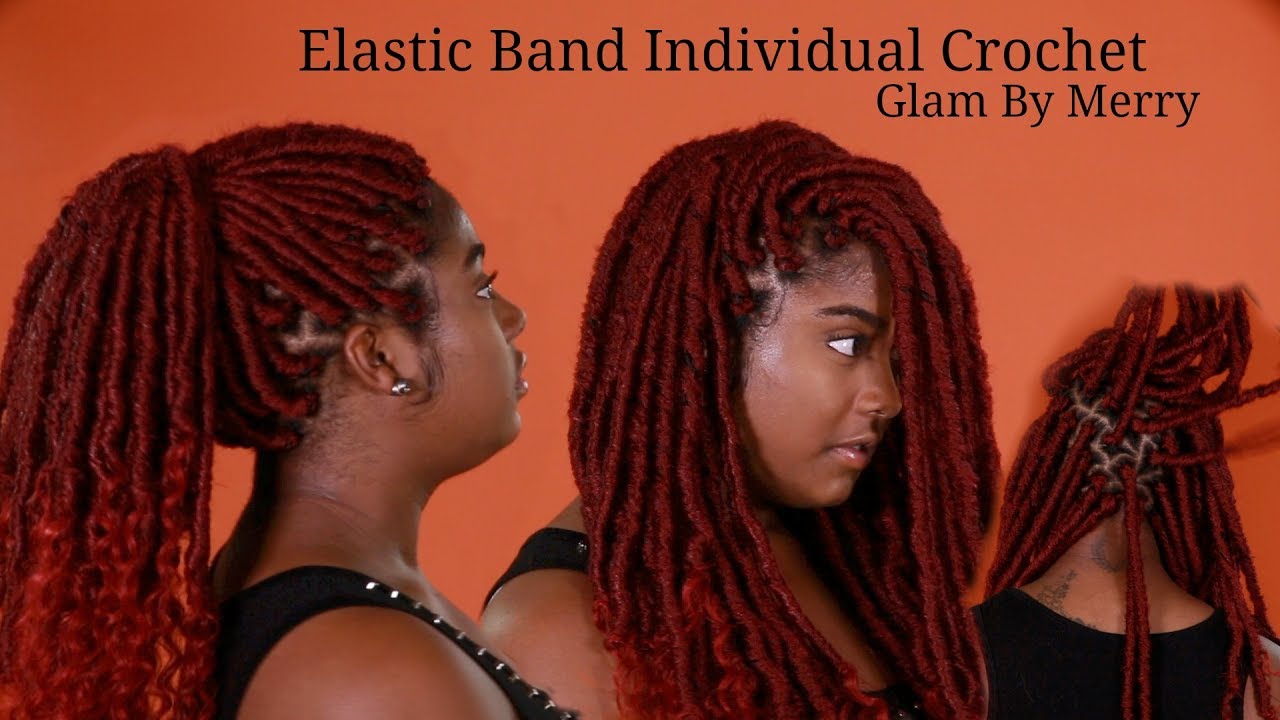 NEW METHOD - Individual Crochet Goddess Locs ELASTIC BAND Method - Non-Braiders Friendly