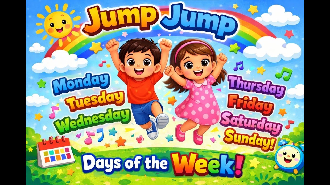 Days of the Week Song for Toddlers | Jump & Learn