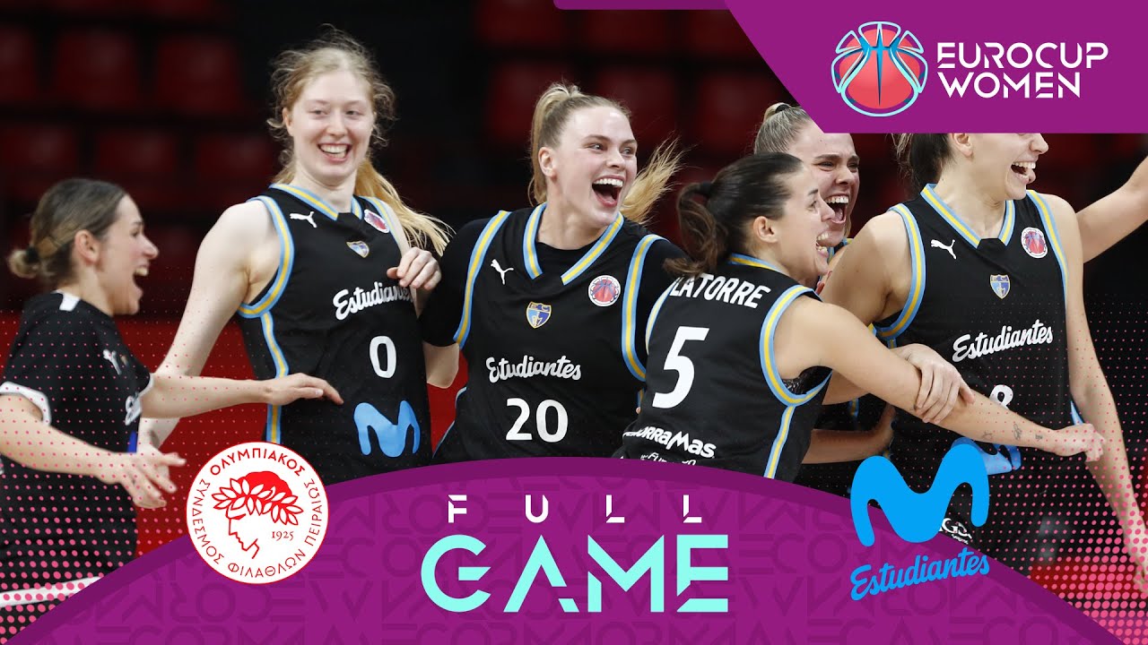 LIVE - OSFP v Movistar Estudiantes | EuroCup Women 2025-26 | Round of 16