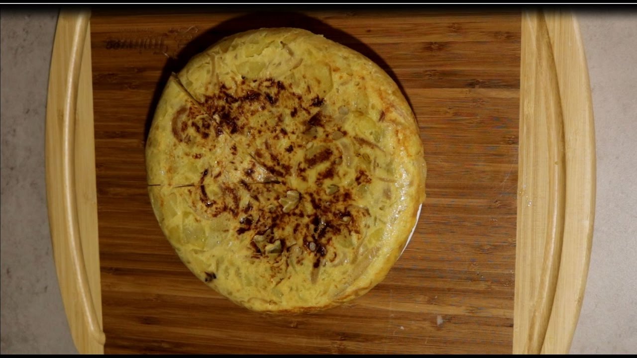 Tortilla de patatas y cebolla, receta para olla gm g y método tradicional (sarten)