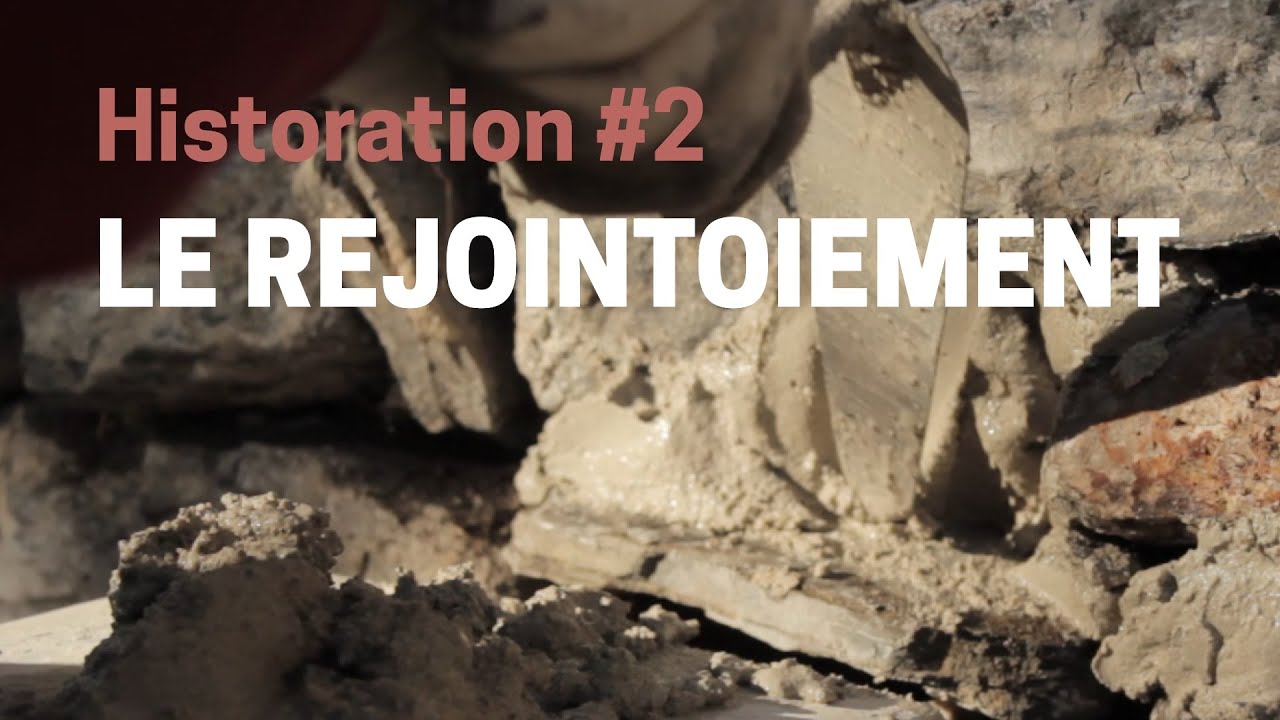 Faire les joints d'un mur à la chaux - Historation #2