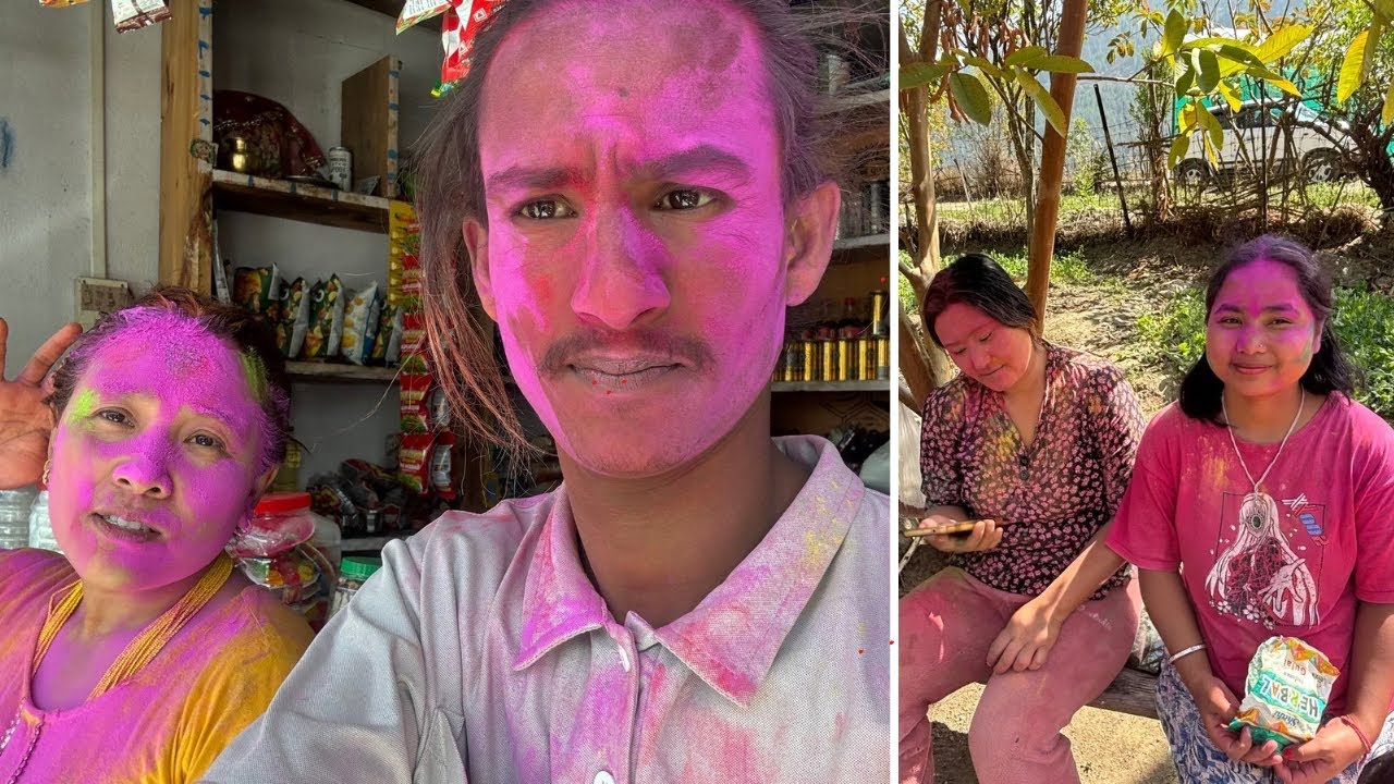 Holi celebration 2026 Salari village Arunachal Pradesh Holi Vlog 🎨