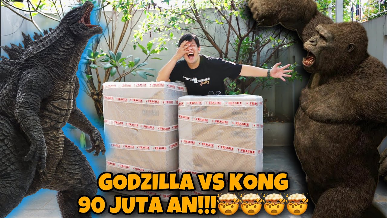 (ENG SUBS) HOBI GAK KENAL MAHAL! UNBOXING STATUE GODZILLA VS KONG!! LED NYA!! KALIAN WAJIB NONTON!!!