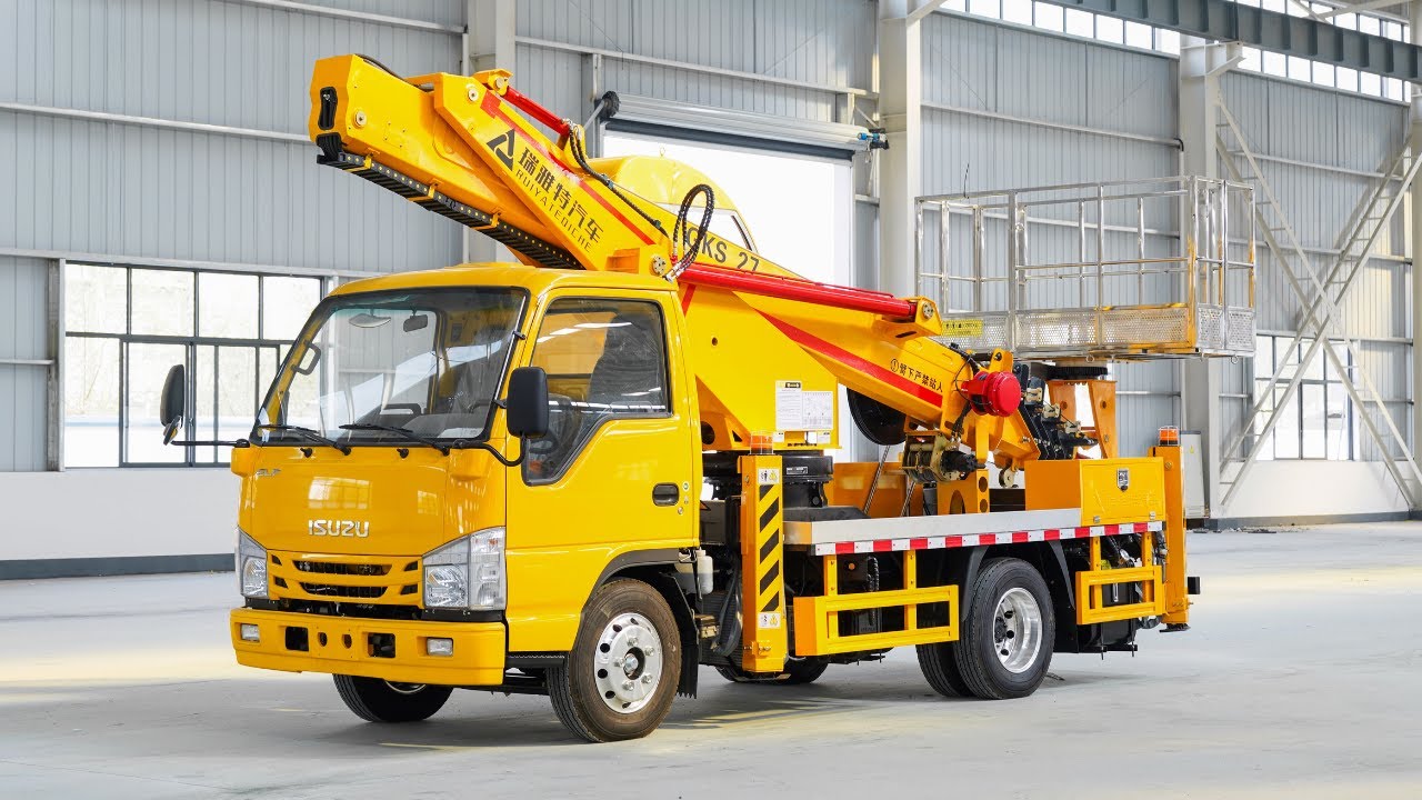 How to operate an aerial platform truck