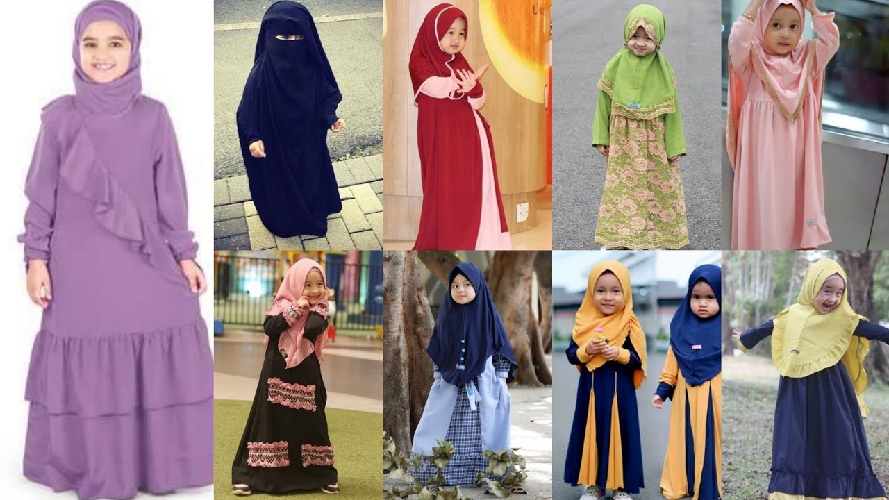 kids Hijab and Abaya styles| kids Hijab and Abaya Designs|