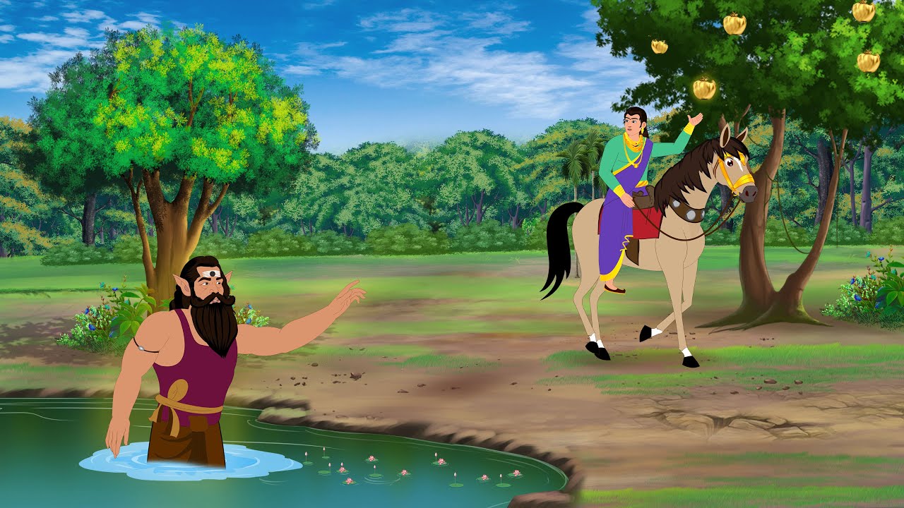 विचित्र घोडा़ और सोने का सेब | Kahani | Moral Stories | cartoon kahani | Khaniyan | Hindi Kahani