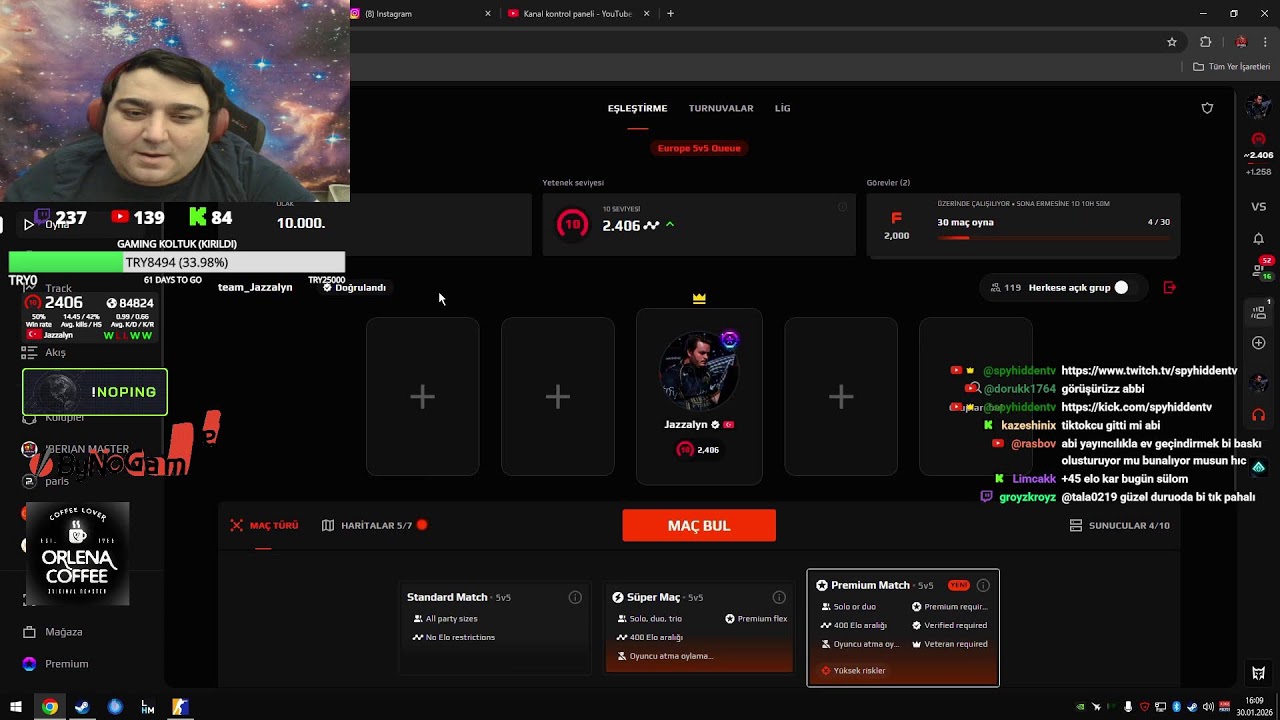 🔥Atilla  ile DUO 🔥 !bynogame !wraith !skinsmonkey !turknet !noping !orlena !hellcase 