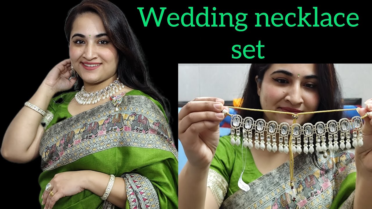 WEDDING NECKLACE SET AND BEAUTIFUL ANKLET 😍