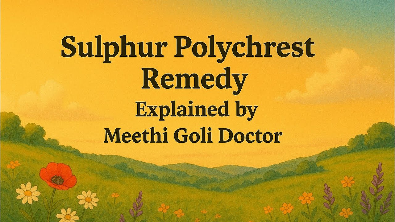 Sulphur – The Polychrest remedy।  Explain Allen keynote। #meethigolidoctor