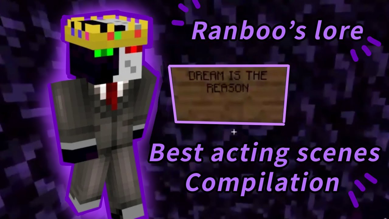 Ranboo’s lore/ best acting clips in chronological order pt.1 (w/ time stamps read desc) [Dream SMP]