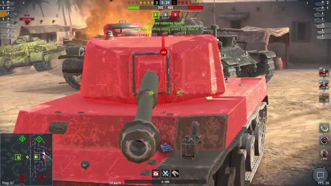 World of tank blitz (wotb) Mitsu 108 Stock gameplay