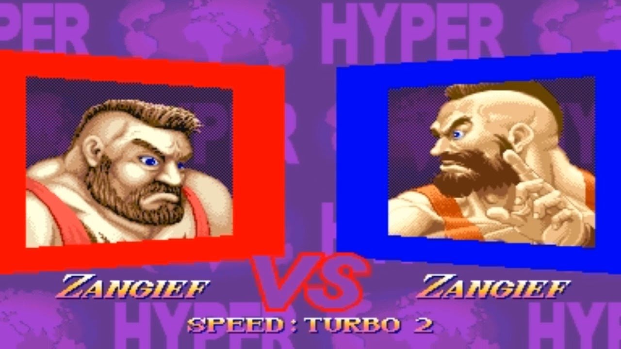 [TAS] WW Zangief VS ST Zangief (Hyper Street Fighter 2)