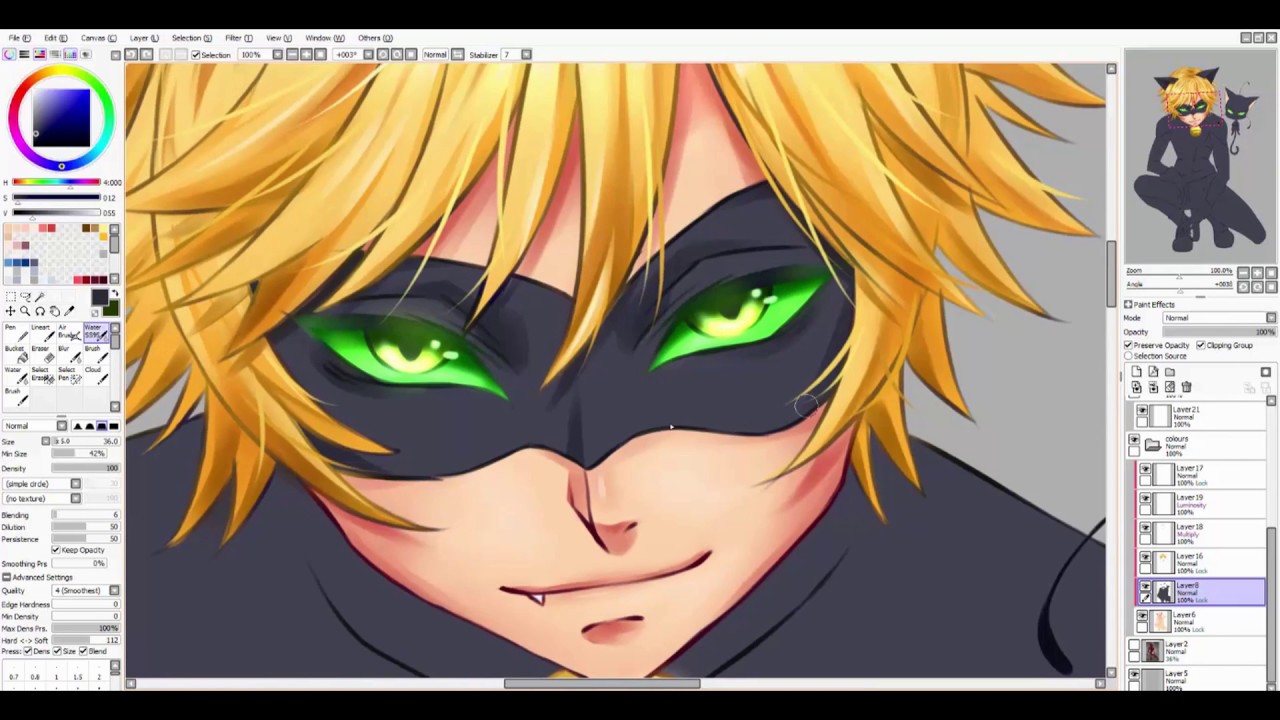 [Speedpaint] Chat Noir (Miraculous Ladybug)