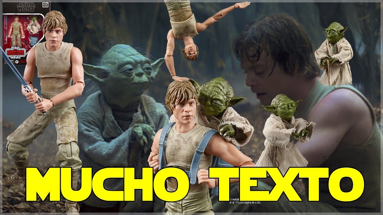 DE LO MEJOR DE 2020/ Luke Skywalker y Yoda (Jedi Training); Star Wars  Black Series 40° Aniversario.