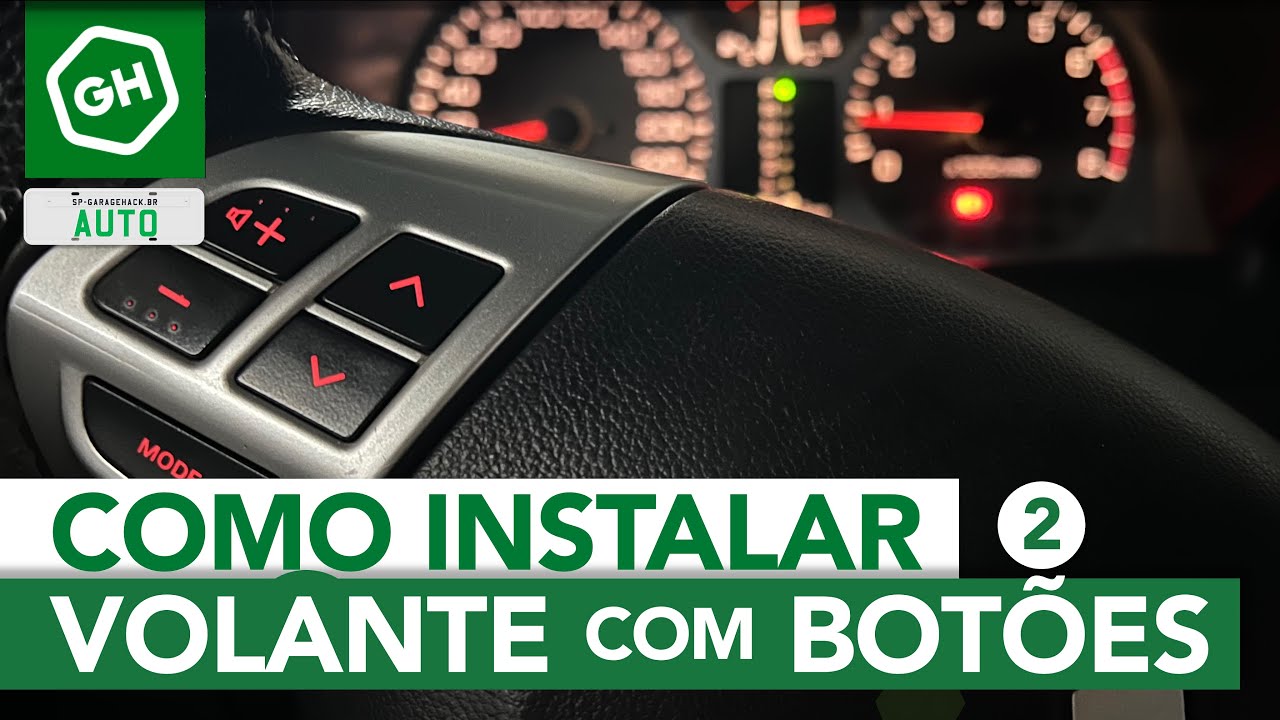 Como instalar botões no volante do carro / volante multifuncional Parte 2 –GarageHack S02E02
