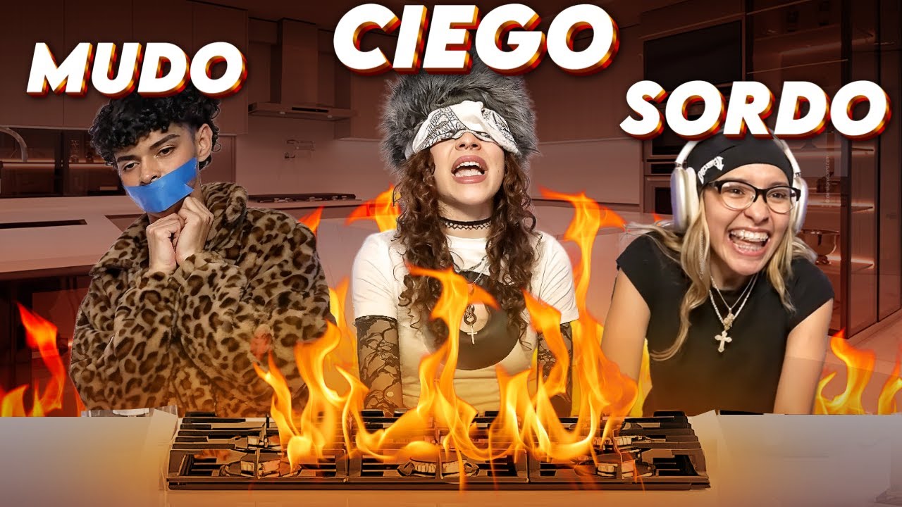 CIEGO SORDO Y MUDO COCINANDO *QUEMAN TODO* | KICK: ALONDRISSA💚💚