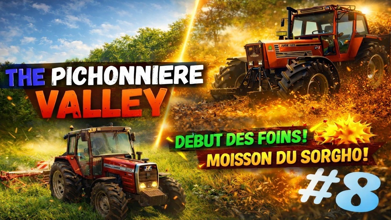 MOISSON DE SORGHO🚜 SUR LA PICHONNIERE VALLEY (EPISODE 8) (FARMING SIMULATOR 25)