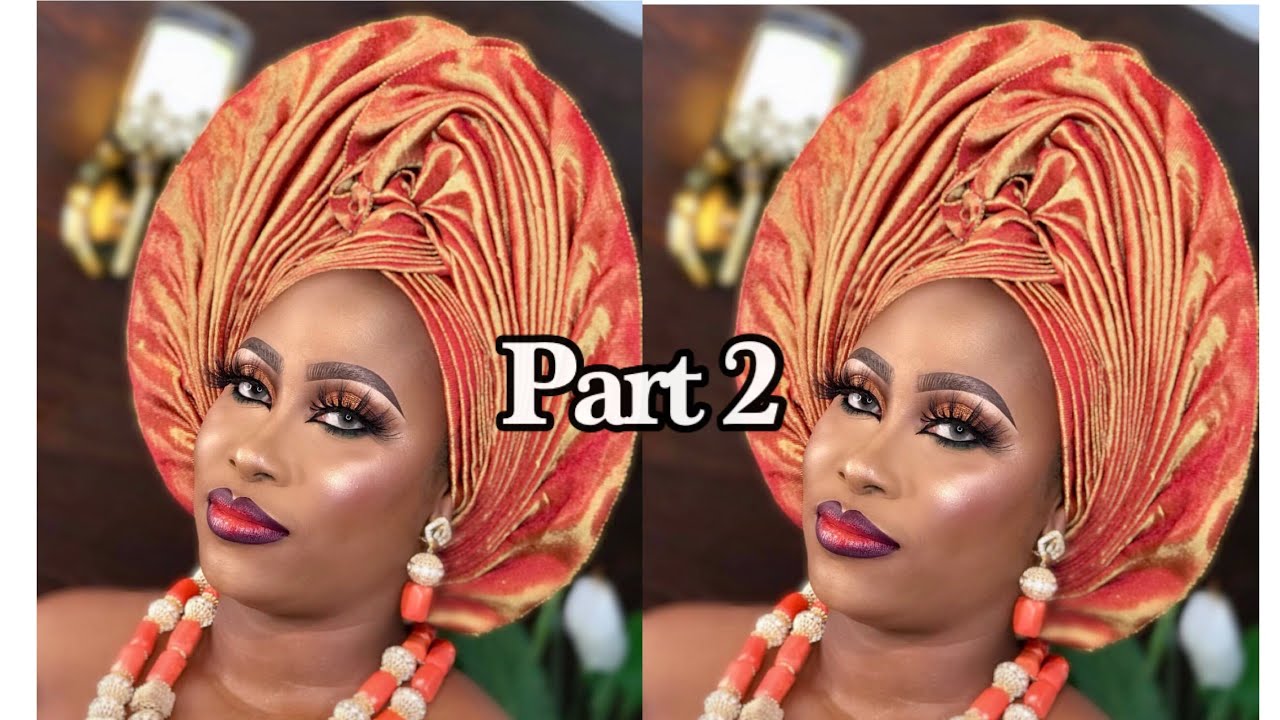 How to make autogele (part 2) #shortsafrica #autogele #diy #shorts #tutorials #gele #100daysytshorts