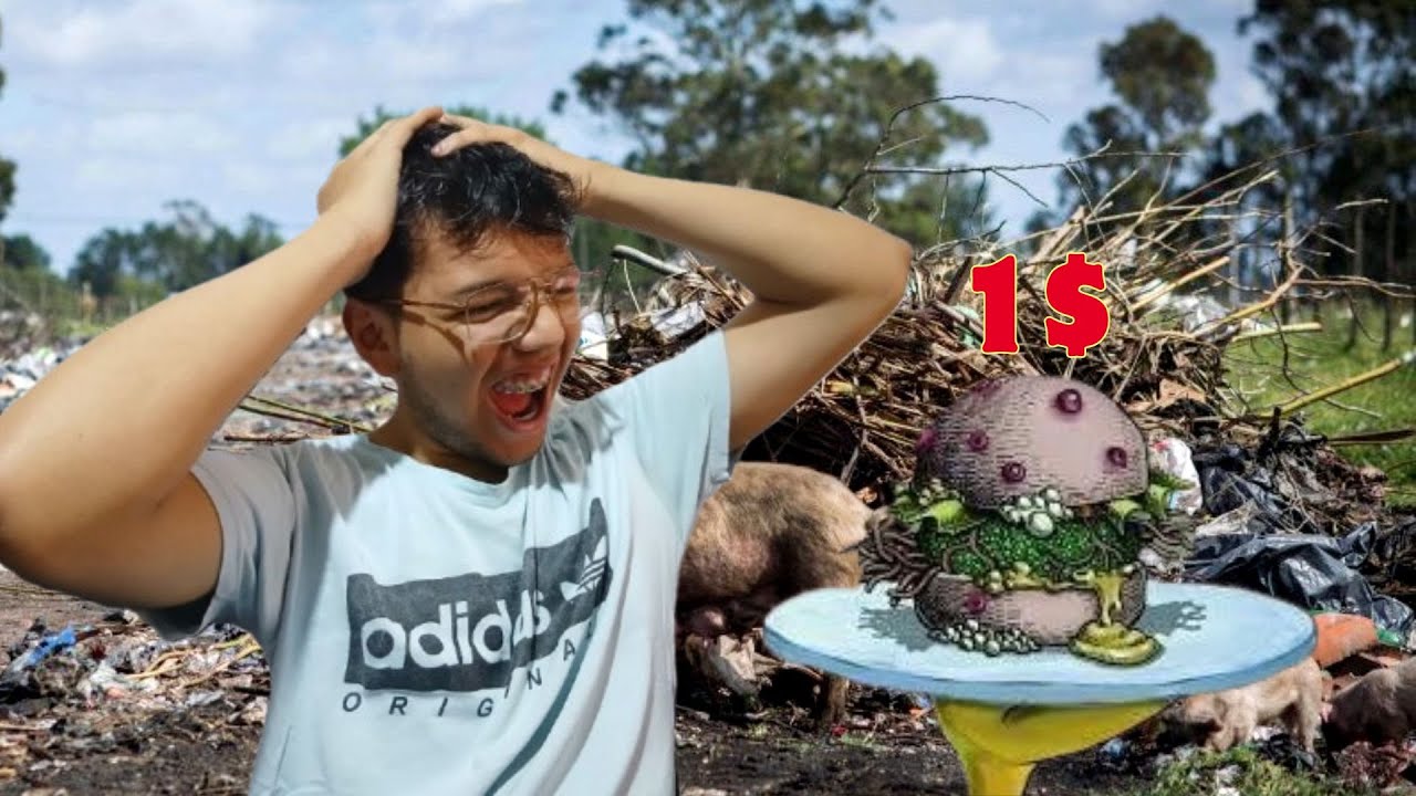 Cocinando la hamburguesa más BARATA... (SALE MAL!!!!!)😨