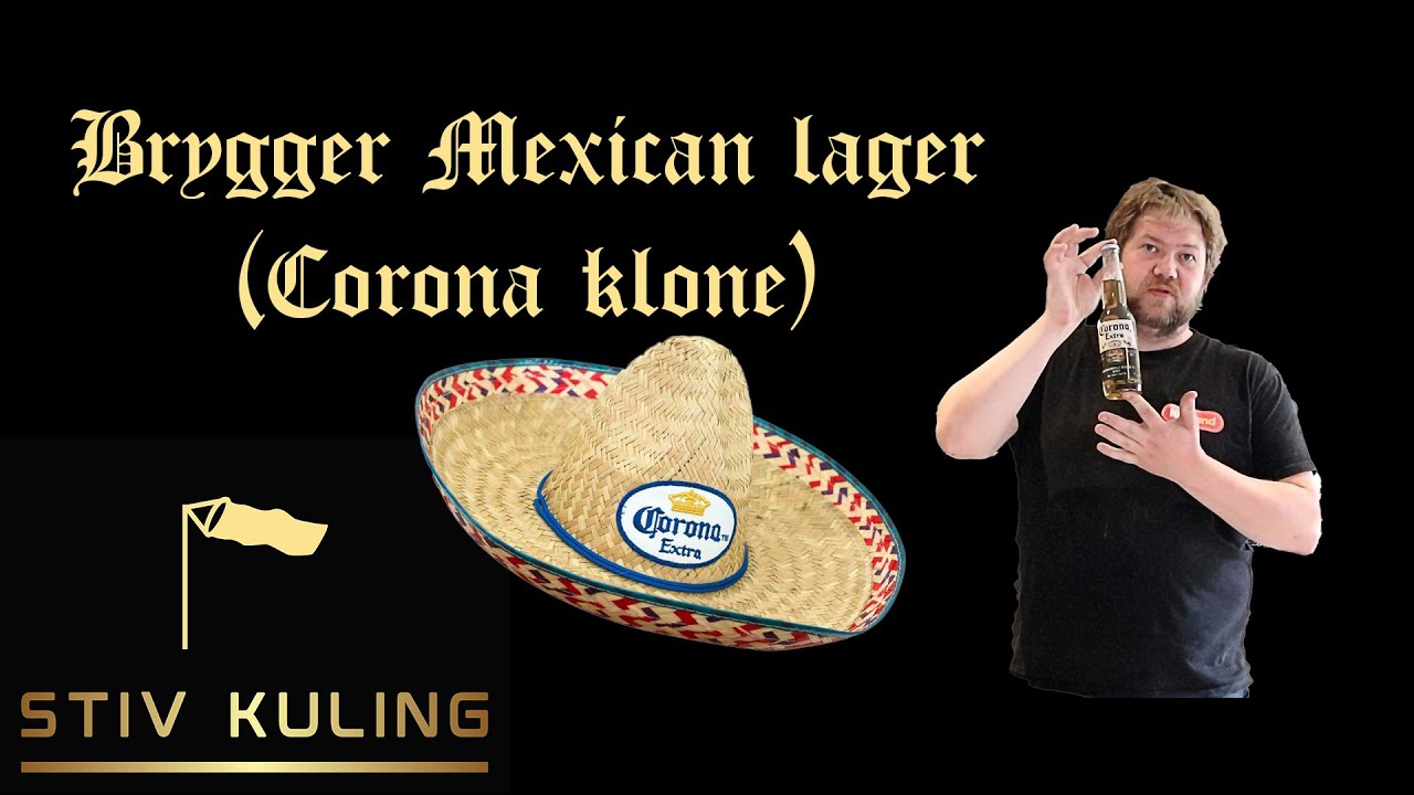 Mexican lager(Corona extra klone) - Bryggevideo med oppskrift