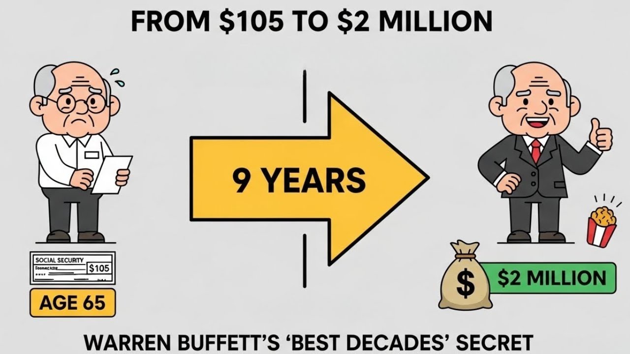From $105 to $2 Million at Age 65: Warren Buffett's 'Best Decades' Secret