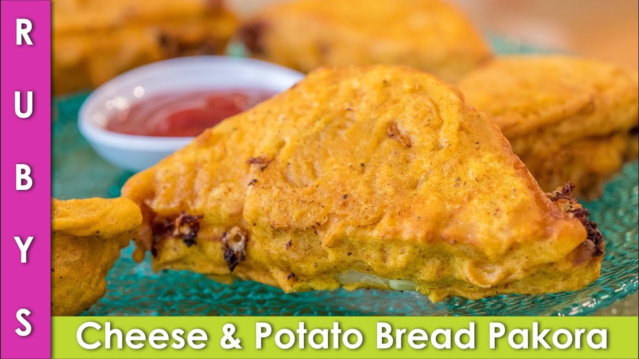 Bread Pakora with Potato and Cheese Recipe in Urdu Hindi - RKK