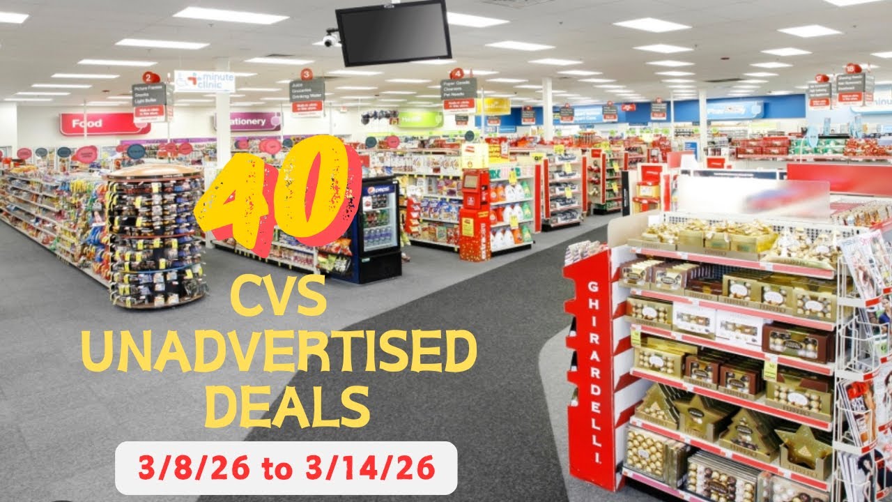 CVS unadvertised deals 3/8/26-3/14/26 | 🔥40 unadvertised deals 