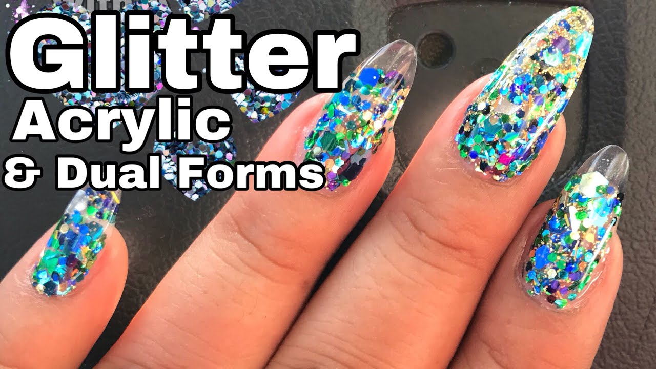 How to : Use dual forms with acrylic and Glitter