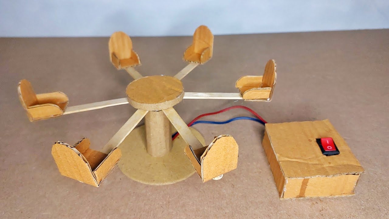 Make a amezing amusement park ride from cardboard