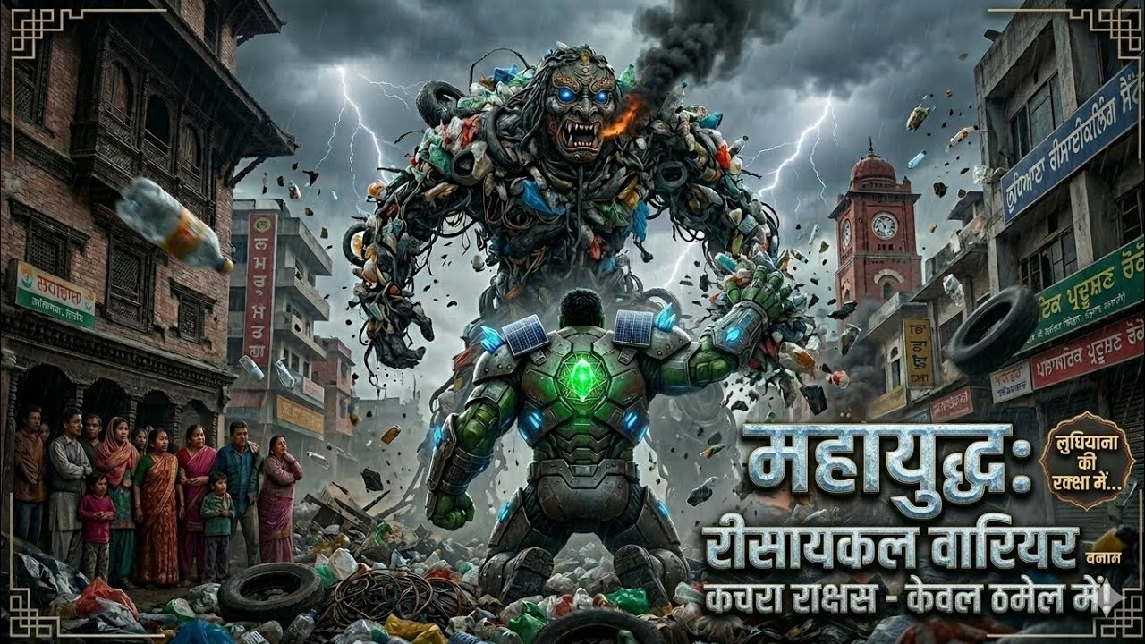 Hulk vs Plastic Titan – शहर बच पाएगा या नहीं? 😱#viral #ekmotahathighumechala 
