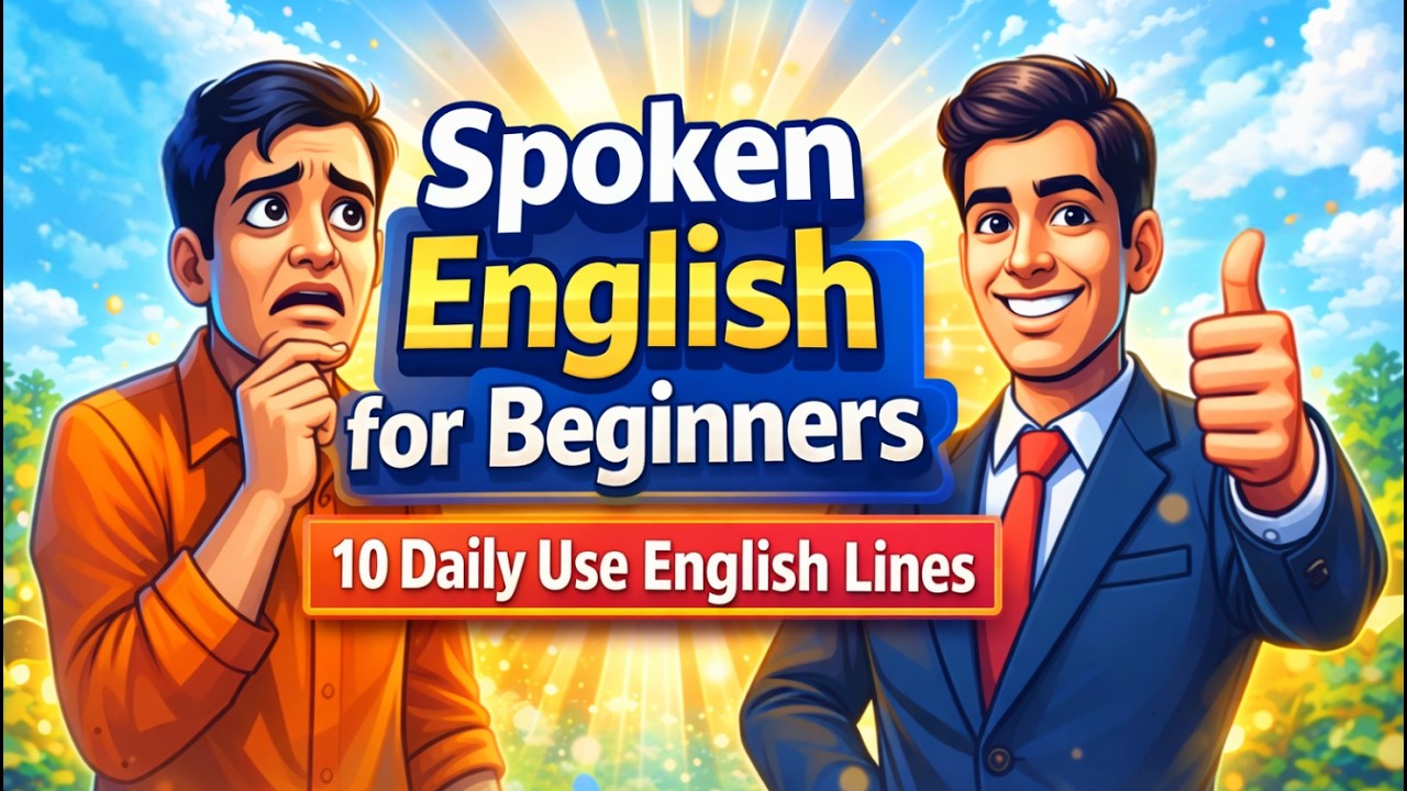 Spoken English for Beginners | 10 Daily Use English Lines