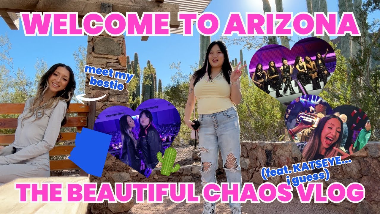 beautiful chaos vlog ✨ | phoenix girls trip, book shopping & KATSEYE