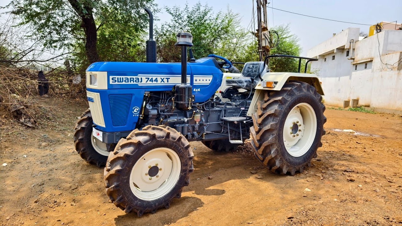 Swaraj 744 xt 4wd 2024 Model 15 गियर स्पीड के साथ में नया swaraj 744xt पहले से कितना बेहतर माईलेज