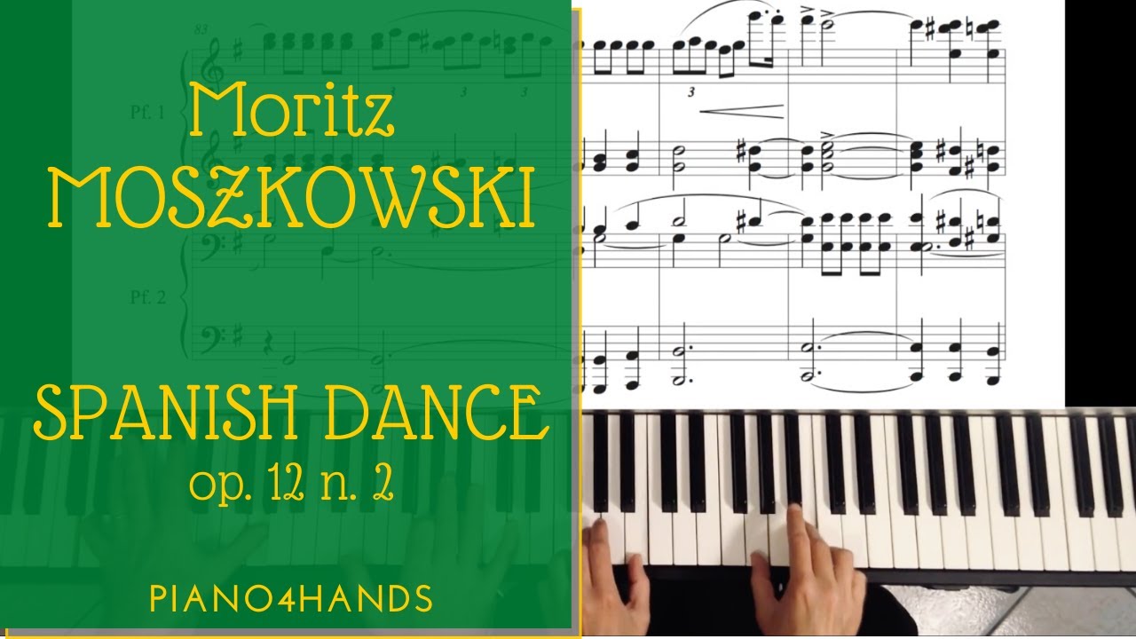 M. Moszkowski - Spanish Dance op. 12 n. 2 for Piano four hands (score)
