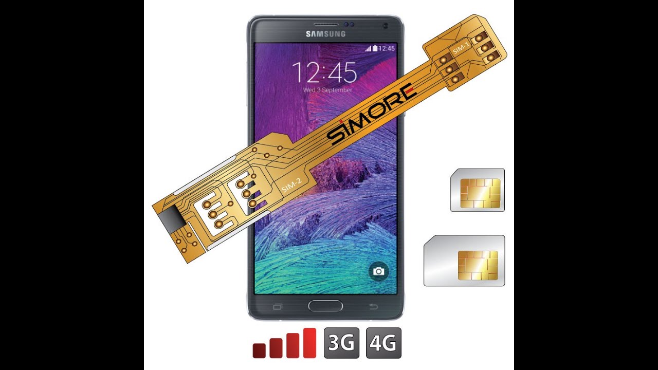 Samsung Galaxy Note 4 - Dual SIM Adapter Android for Samsung Galaxy Note 4 SM-N910F - SIMore