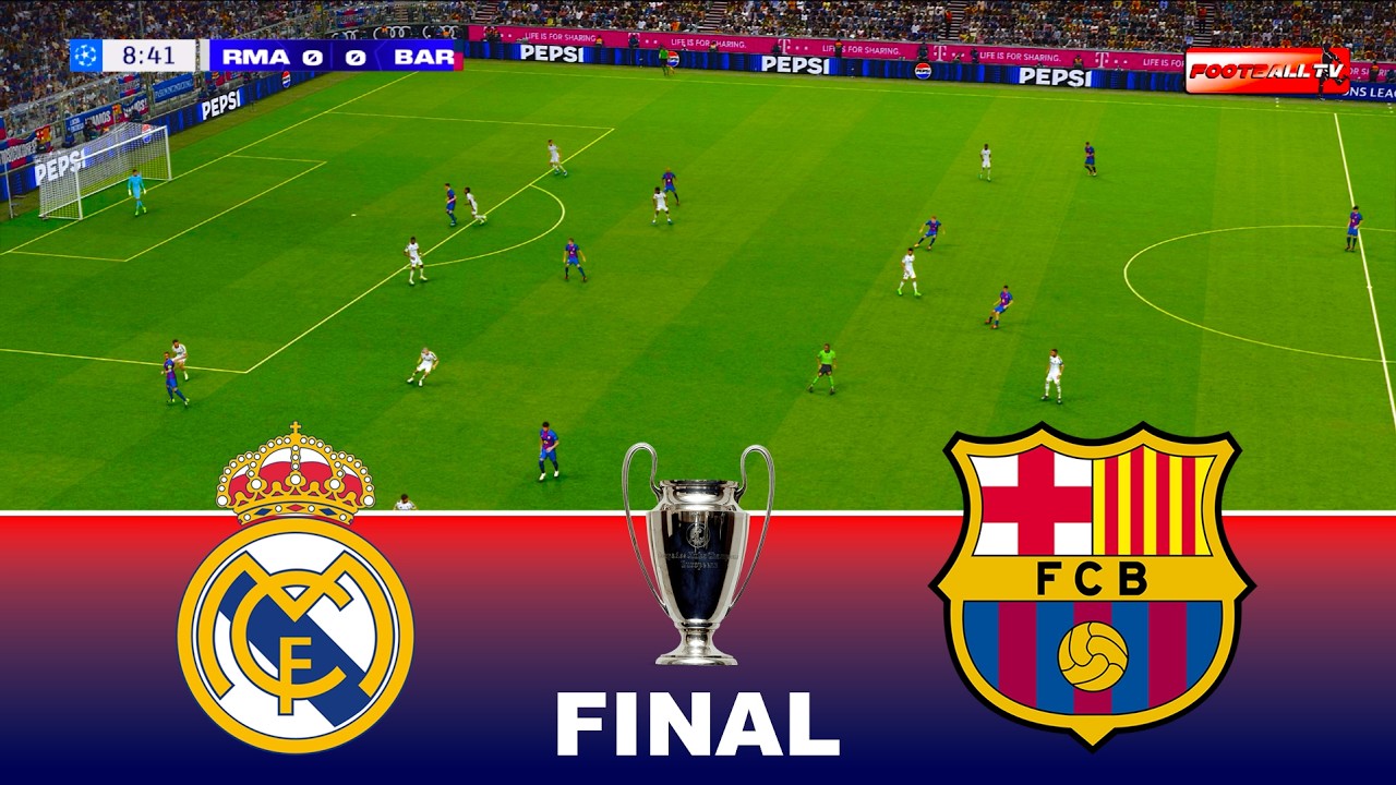 Real Madrid vs Barcelona - UEFA Champions League 2026 Final | Ft. Mbappe Yamal | Pes 21 Gameplay