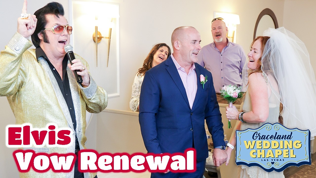 Melissa & Damien's Elvis Vow Renewal in Las Vegas | Graceland Chapel