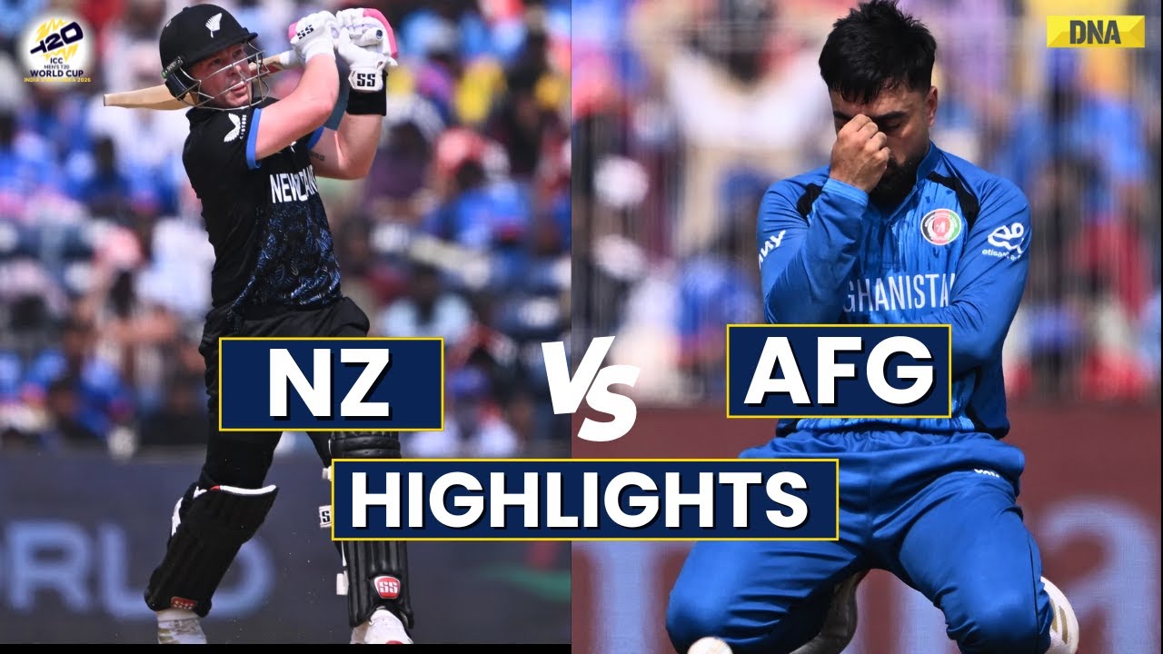 NZ vs AFG Highlights: New Zealand Beat Afghanistan By 5 Wickets | AFG vs NZ Highlights | T20 WC 2026