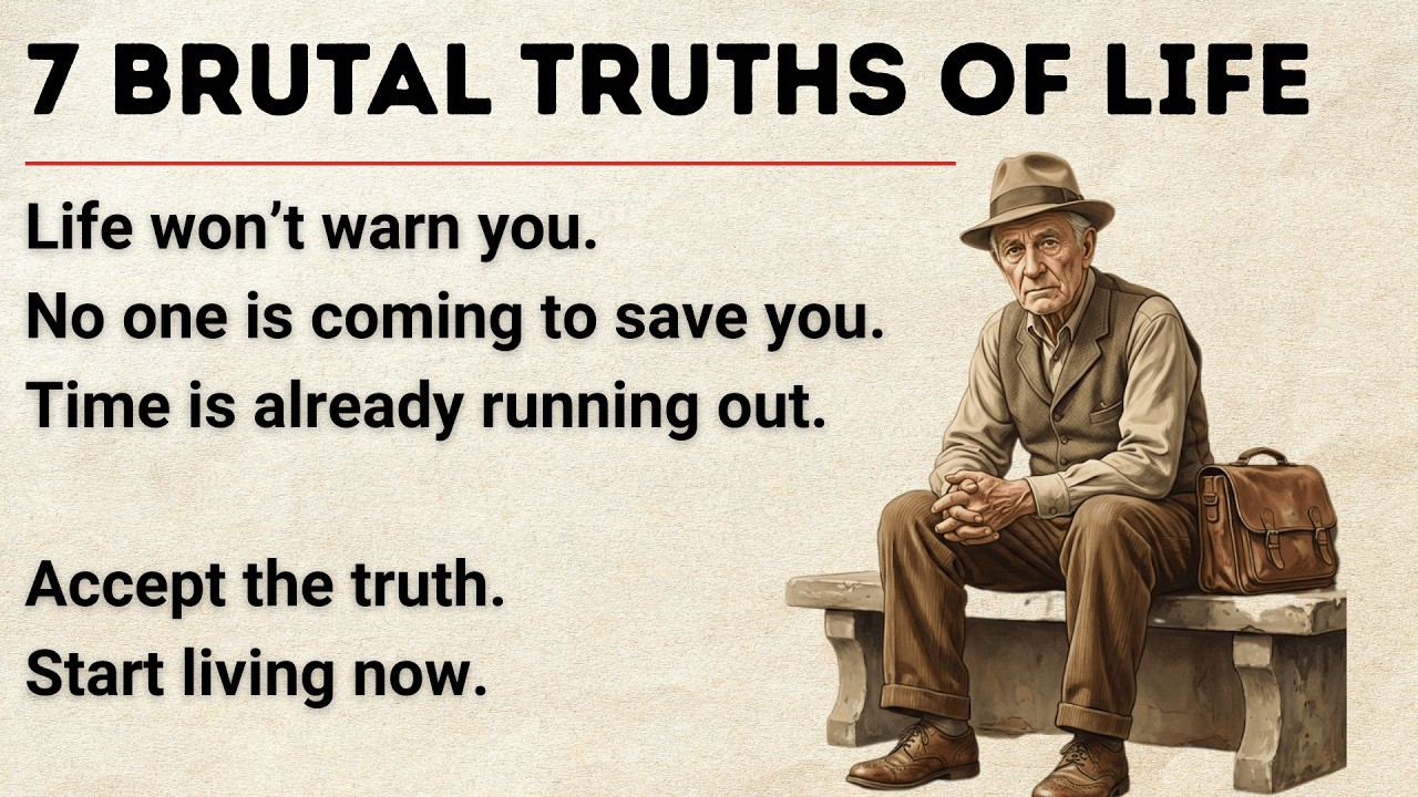 7 Brutal Truths No One Tells You | Wake-Up Call | Motivational Video | Improve Your English