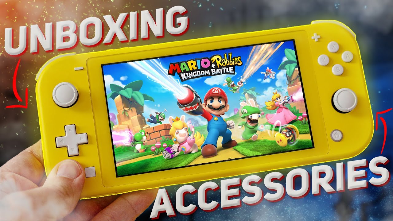 Распаковка New Nintendo Switch Lite Yellow (Unboxing & Accessories and Setup)