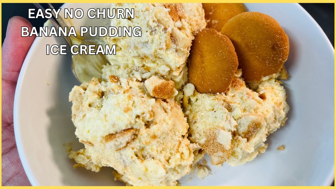 The Best (No Churn) Banana Pudding Ice Cream!!! Homemade!!